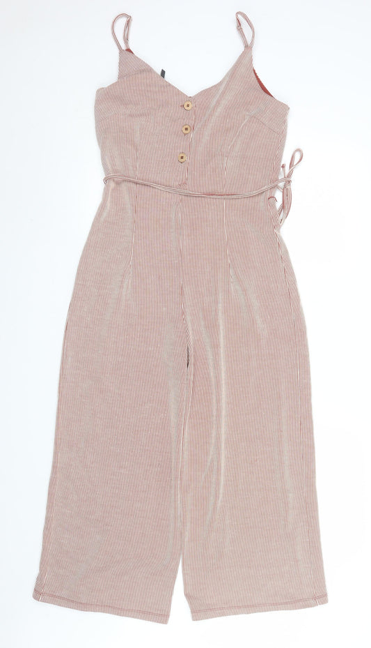 Womens UK Size M Only One-Piece Red Jumpsuit