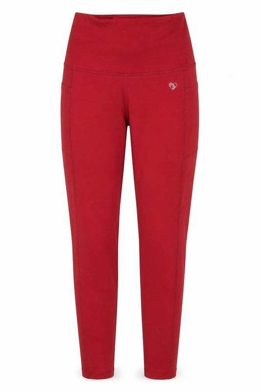 Womens UK Size S Peachylean Athletic Fit Leggings Red Leggings