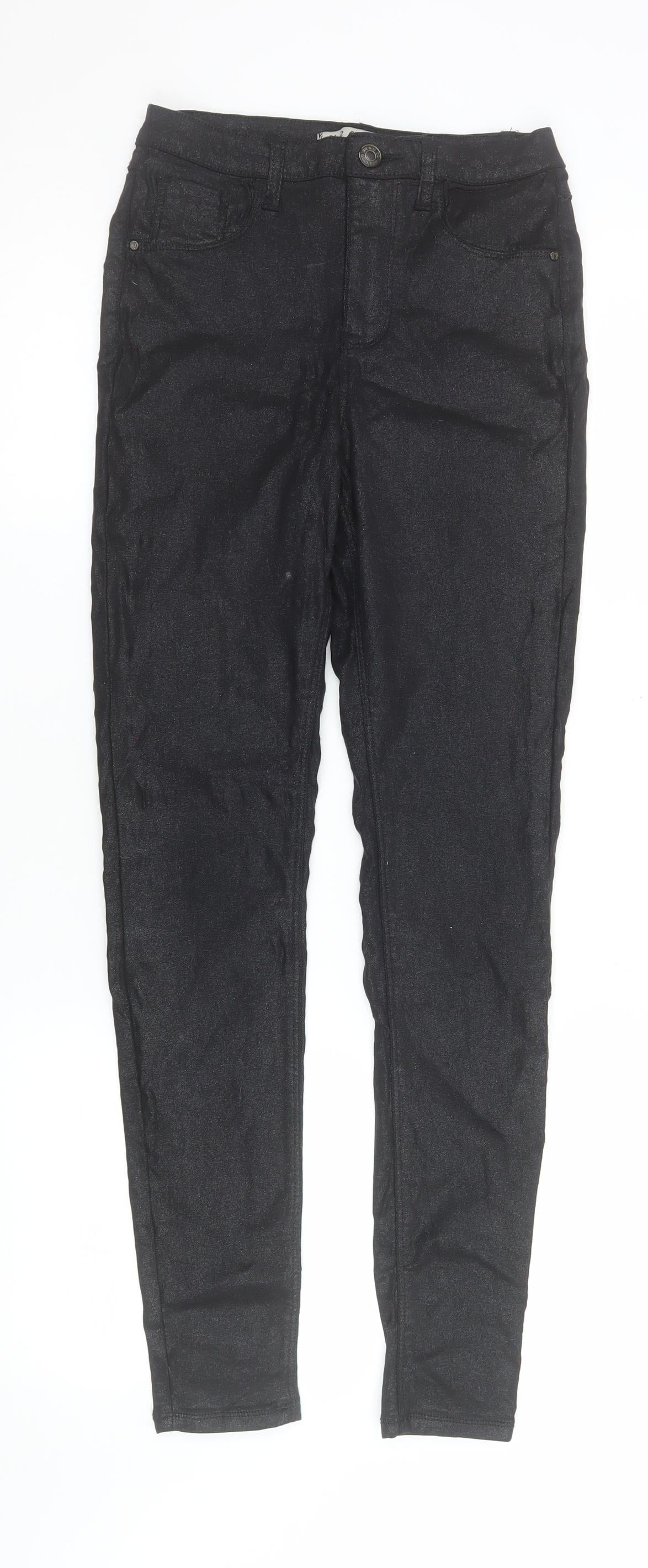 Womens UK Size 6 Denim Co Slim Fit Jegging Black Trousers