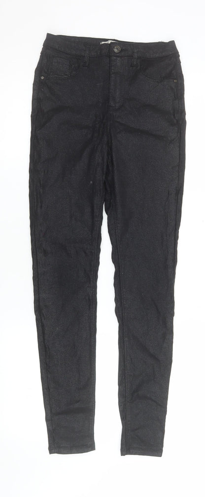 Womens UK Size 6 Denim Co Slim Fit Jegging Black Trousers