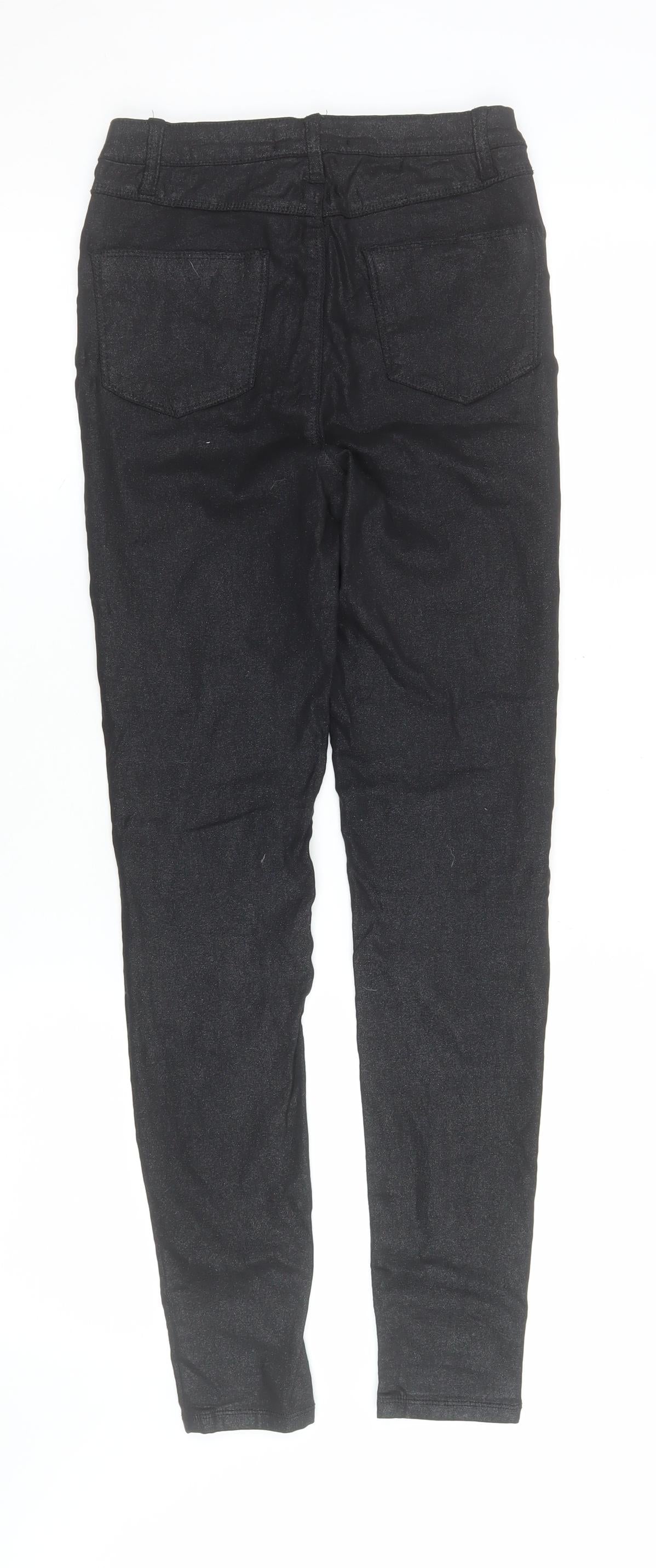 Womens UK Size 6 Denim Co Slim Fit Jegging Black Trousers