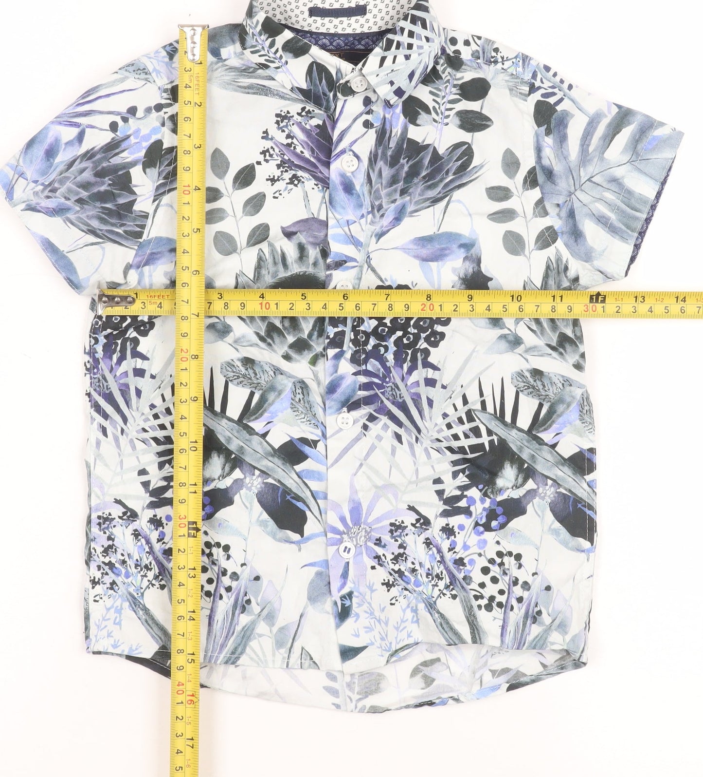 Boys UK Size 3 Years NEXT Multicoloured Basic Button-Up