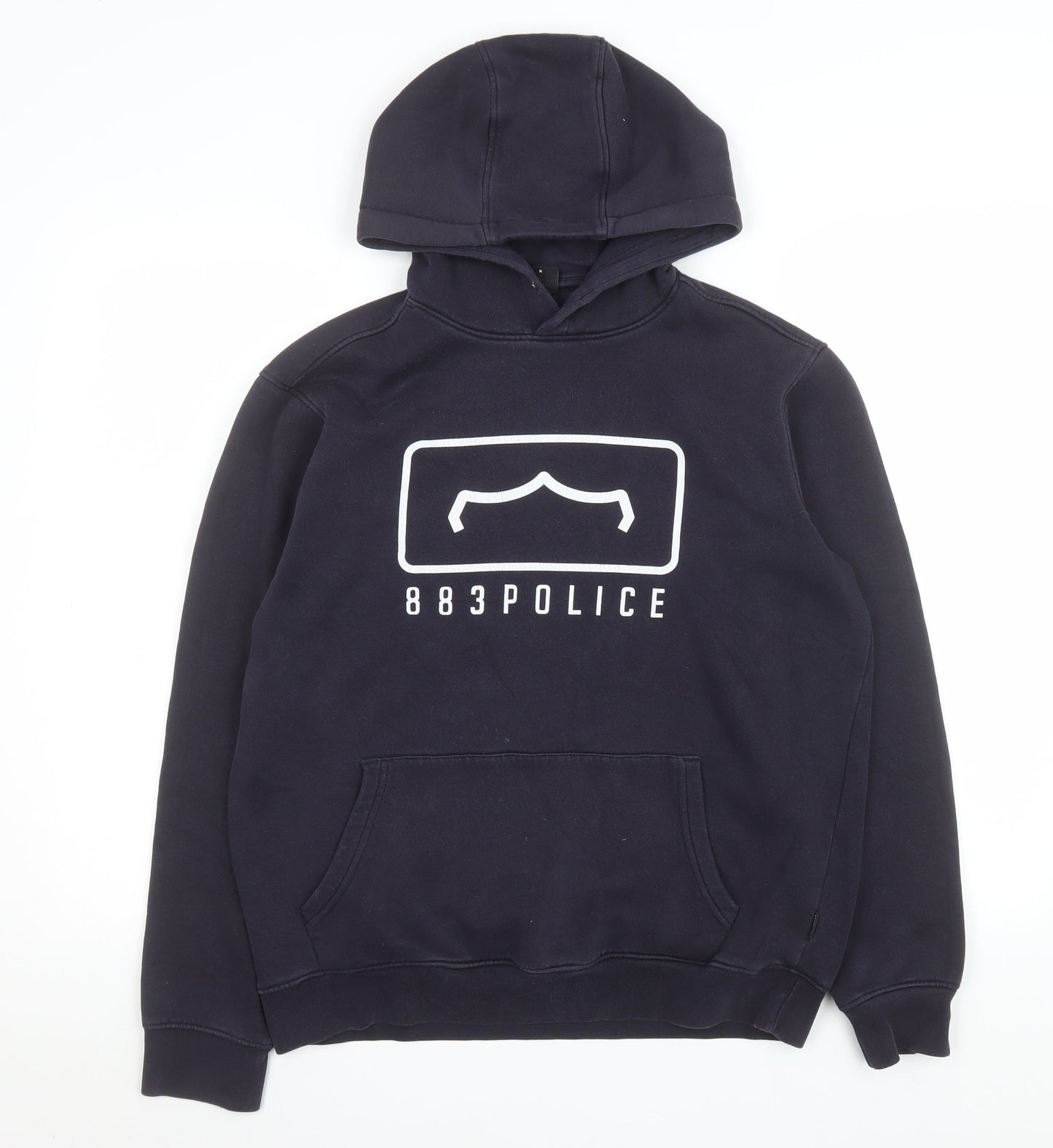 Mens UK Size M 883 Police Blue Pullover Hoodie