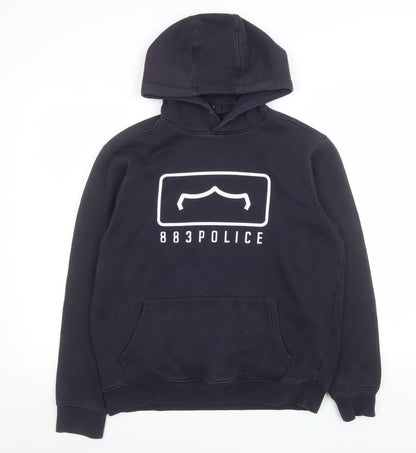 Mens UK Size M 883 Police Blue Pullover Hoodie