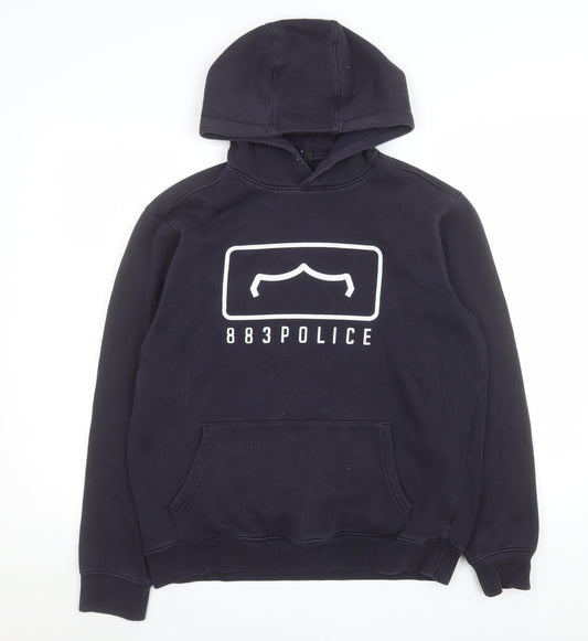 Mens UK Size M 883 Police Blue Pullover Hoodie