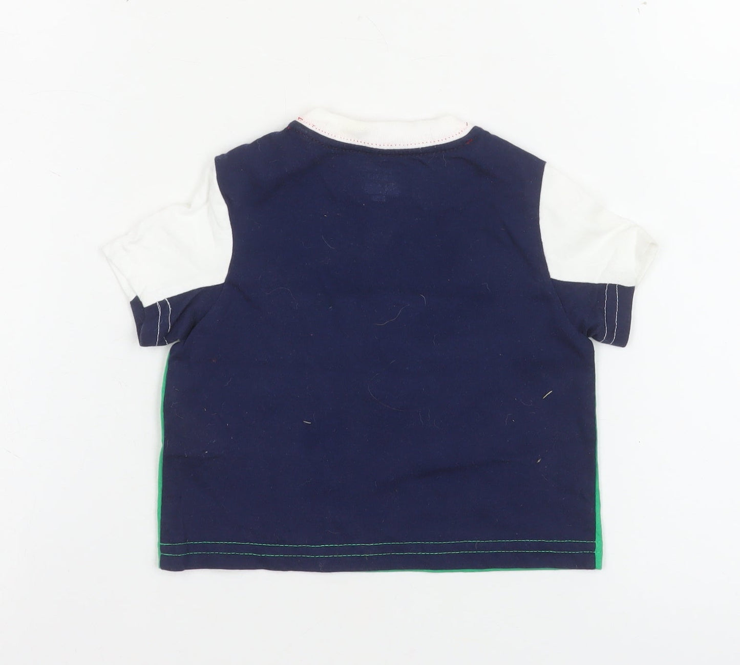 Ralph Lauren Unisex Baby Green & White Short Sleeve Cotton T-Shirt 3-6 Months