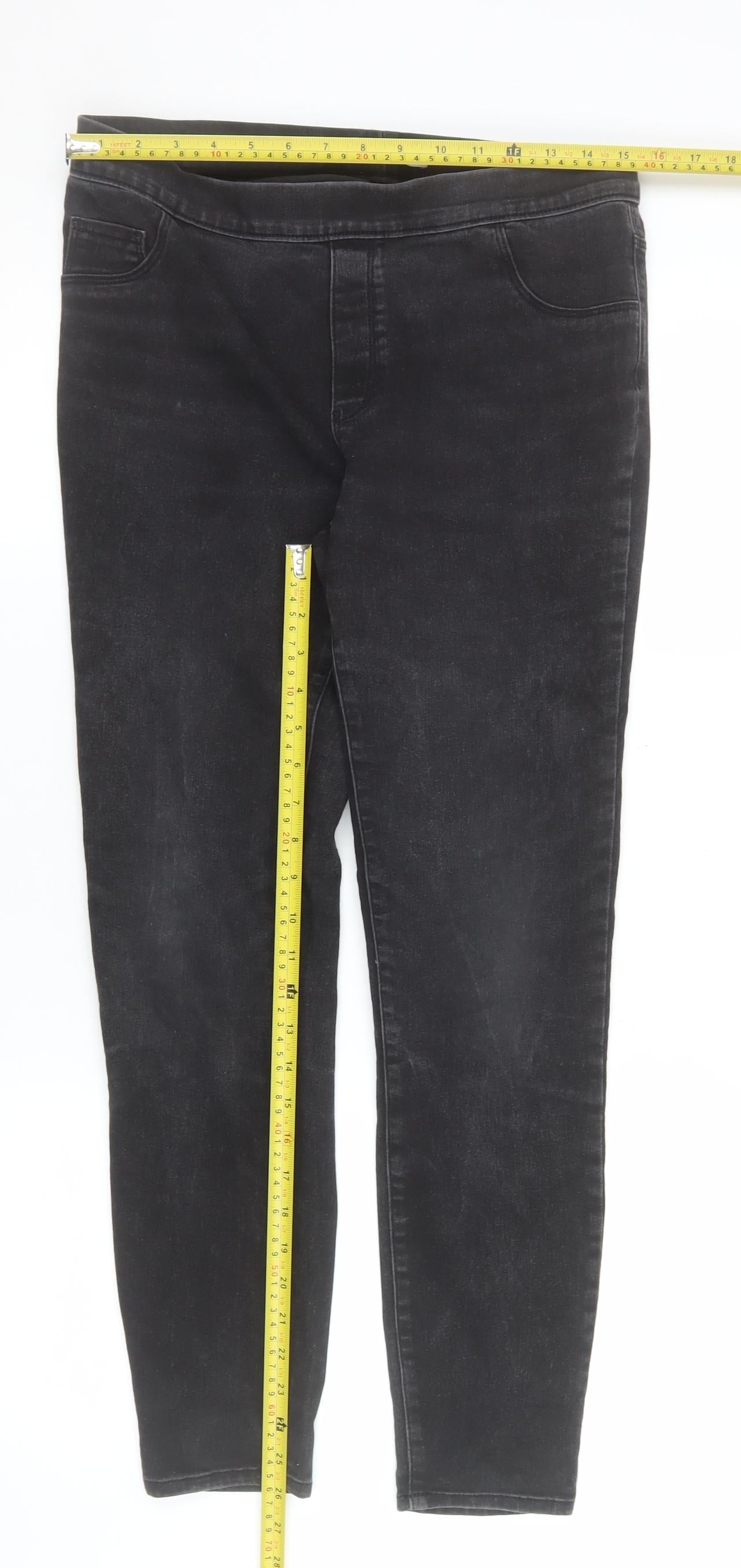 Womens UK Size 12 George Slim Fit Jegging Black Jeans