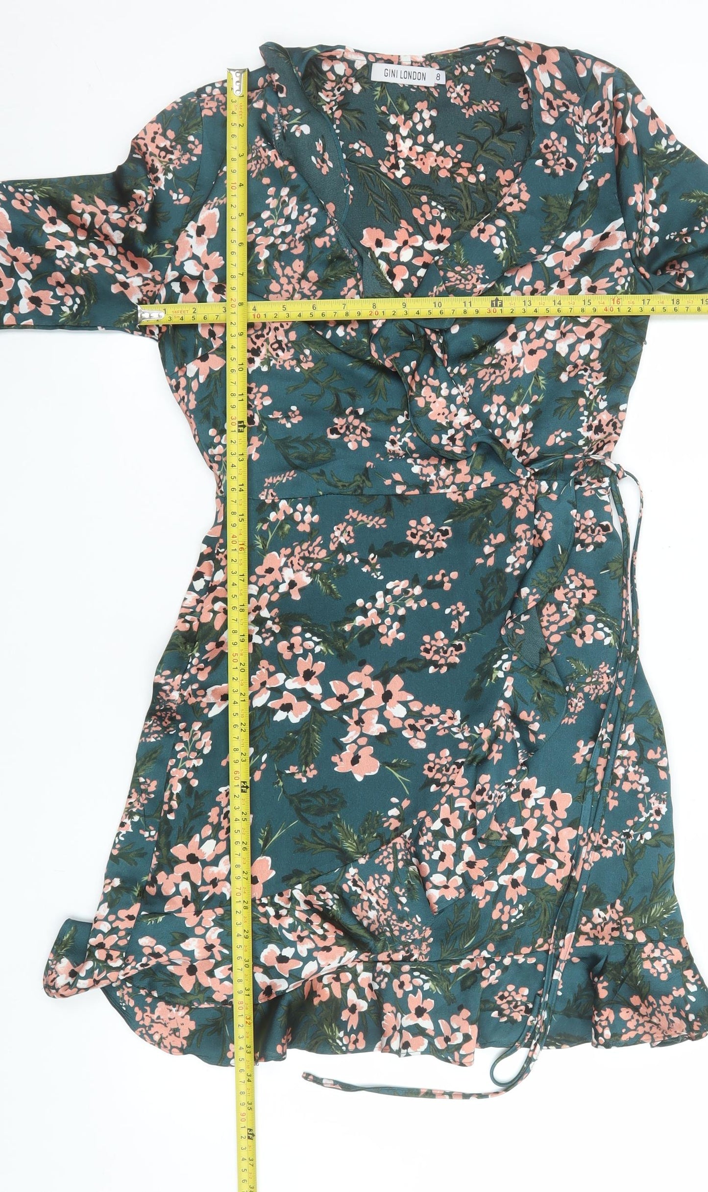 Womens UK Size 8 GINI LONDON Wrap Dress