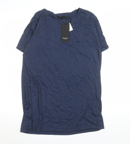 Matinique Men's Blue Cotton Crew Neck Short Sleeve T-Shirt Size L