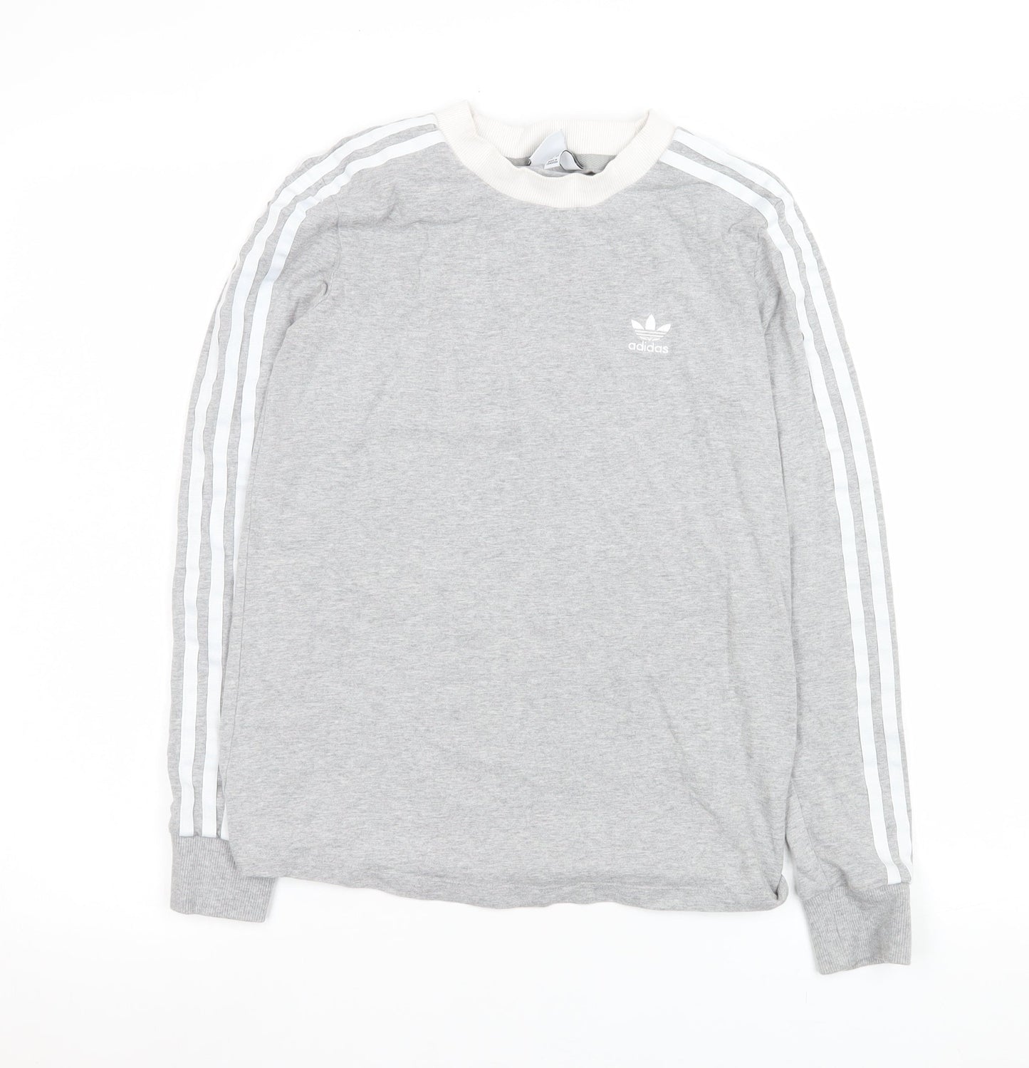 Womens UK Size 8 adidas Grey Basic T-Shirt