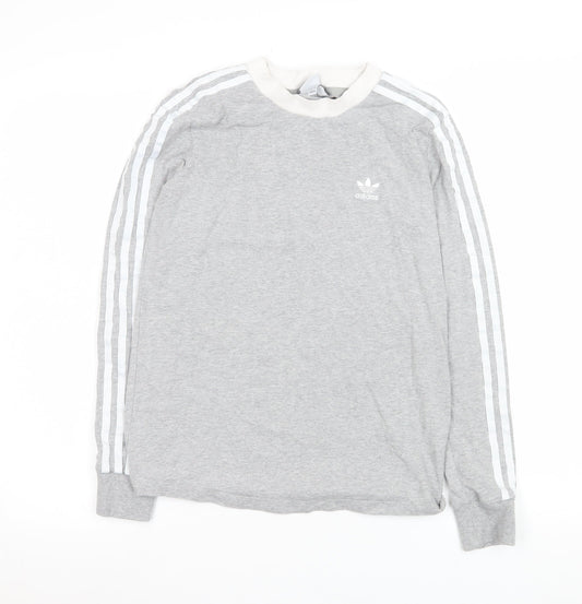 Womens UK Size 8 adidas Grey Basic T-Shirt