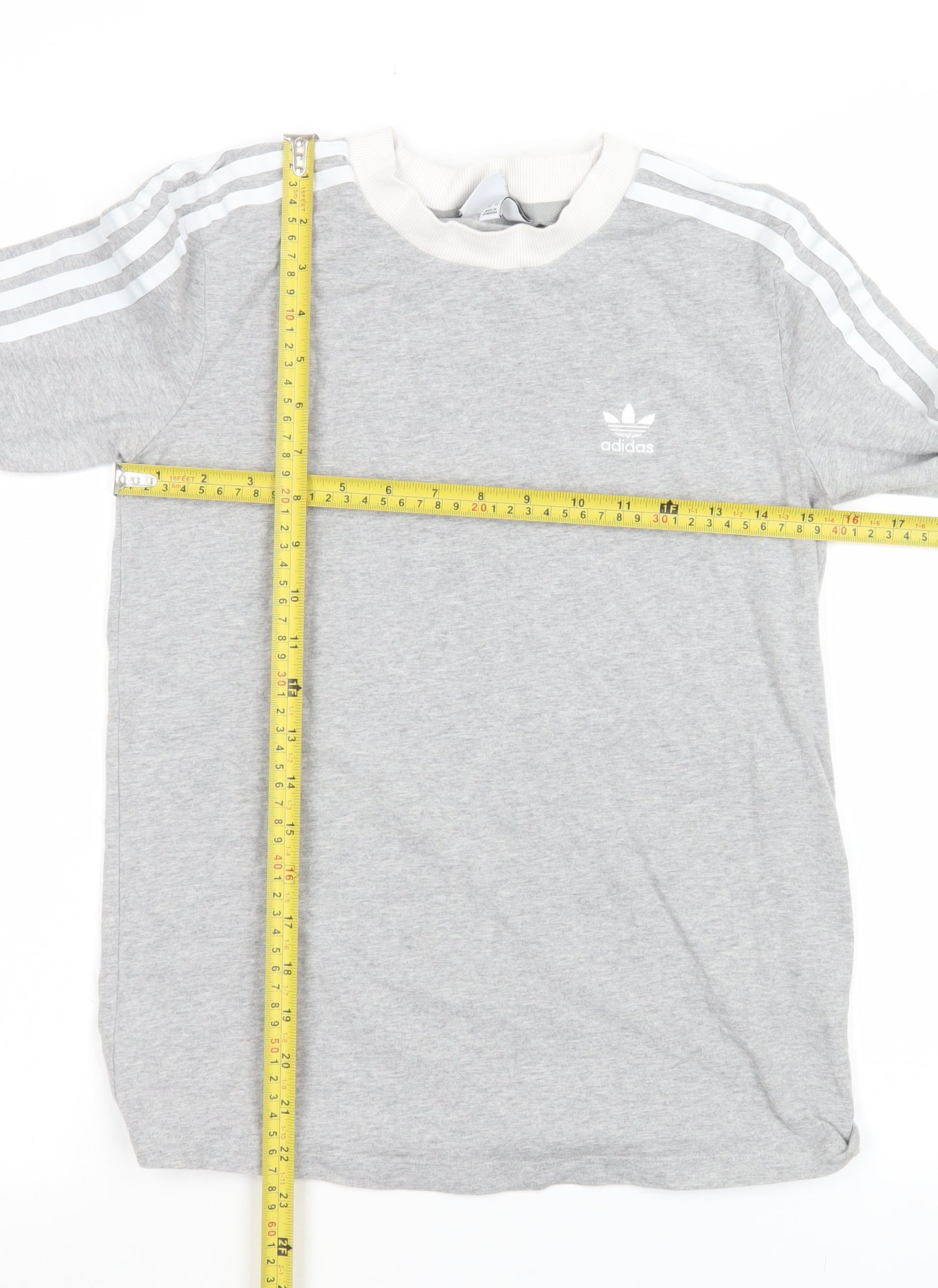 Womens UK Size 8 adidas Grey Basic T-Shirt