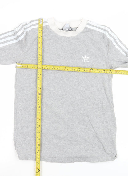 Womens UK Size 8 adidas Grey Basic T-Shirt