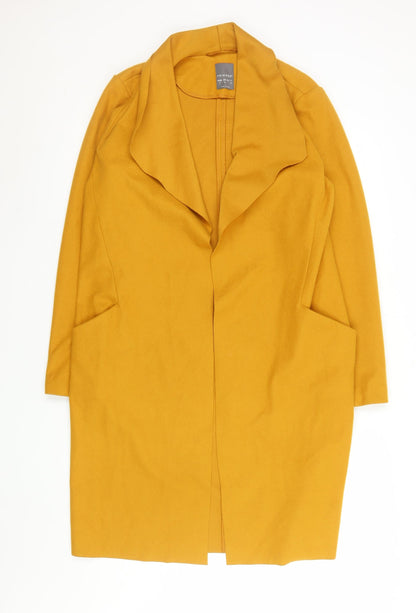 Womens UK Size 8 Primark Yellow Overcoat
