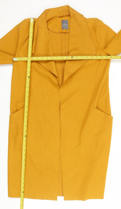 Womens UK Size 8 Primark Yellow Overcoat