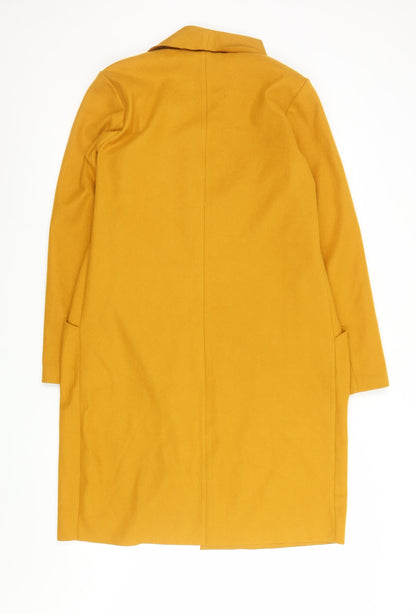 Womens UK Size 8 Primark Yellow Overcoat