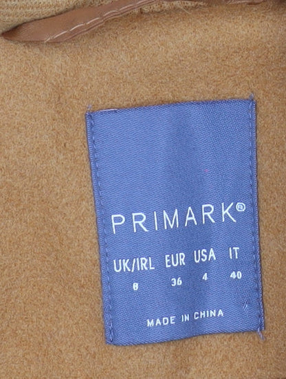 Womens UK Size 8 Primark Yellow Overcoat