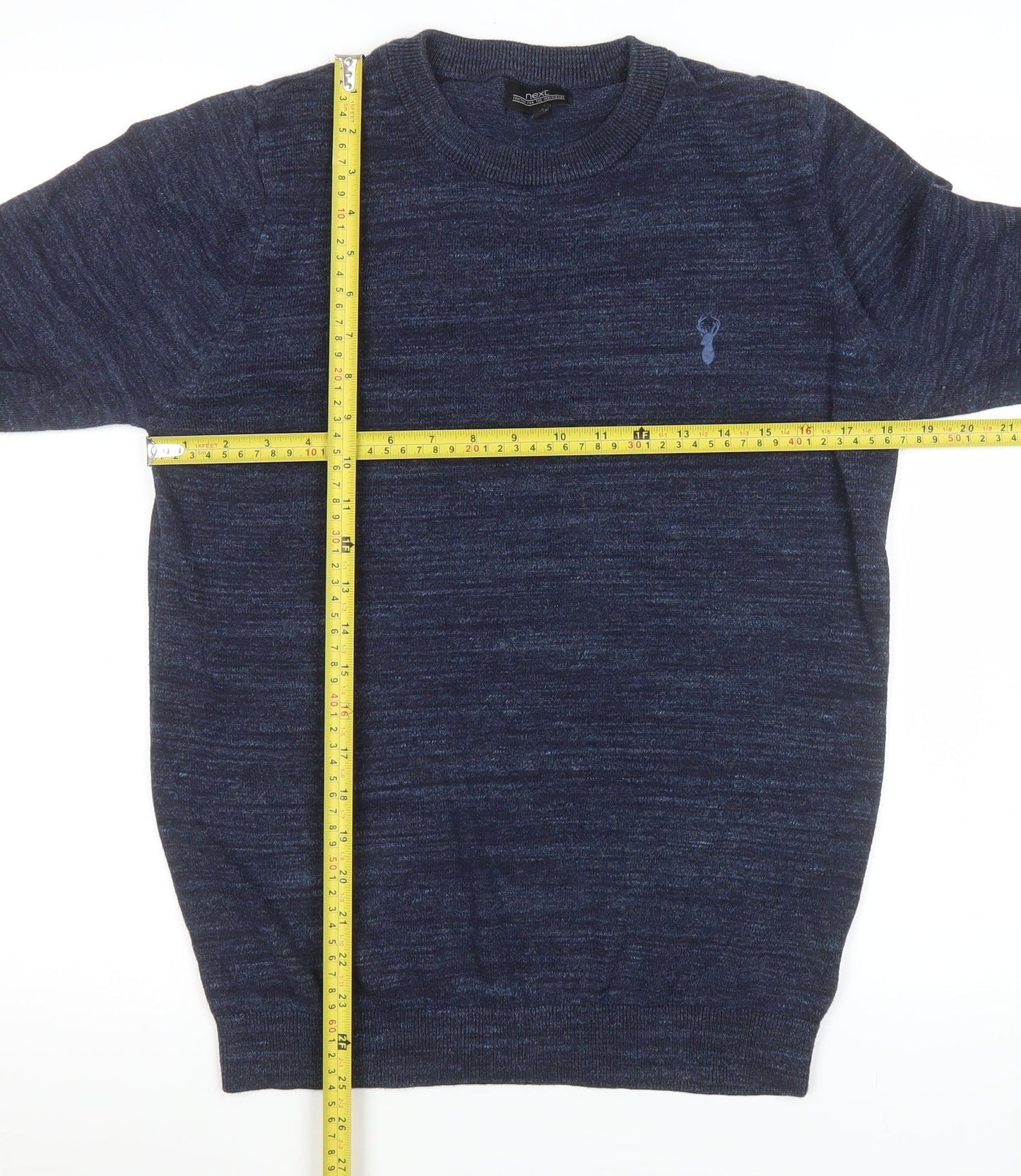 Mens UK Size S NEXT Blue Pullover Jumper