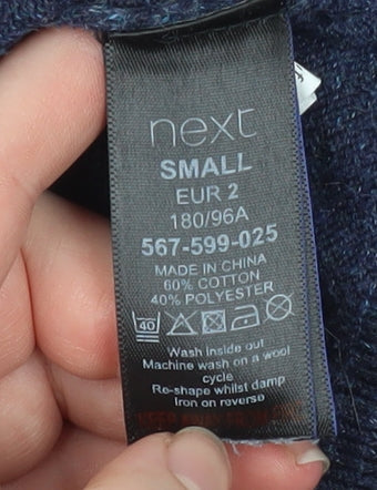 Mens UK Size S NEXT Blue Pullover Jumper