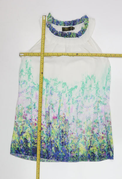 Womens UK Size M Pussycat London Multicoloured Camisole Blouse