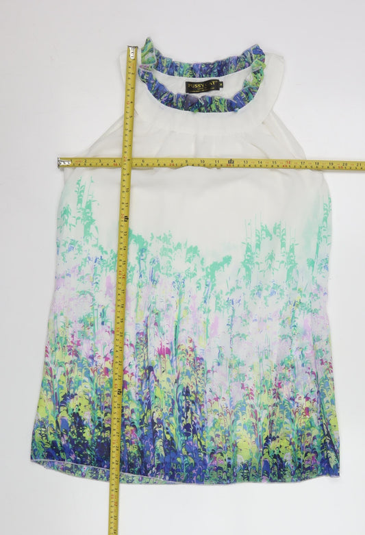Womens UK Size M Pussycat London Multicoloured Camisole Blouse