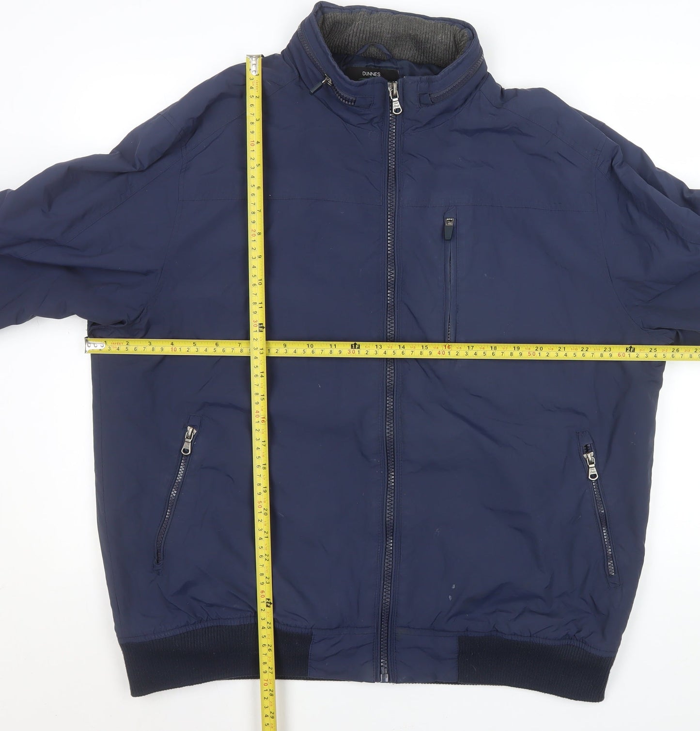 Mens UK Size XL St. Bernard Blue Bomber Jacket