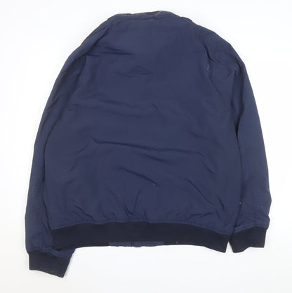 Mens UK Size XL St. Bernard Blue Bomber Jacket
