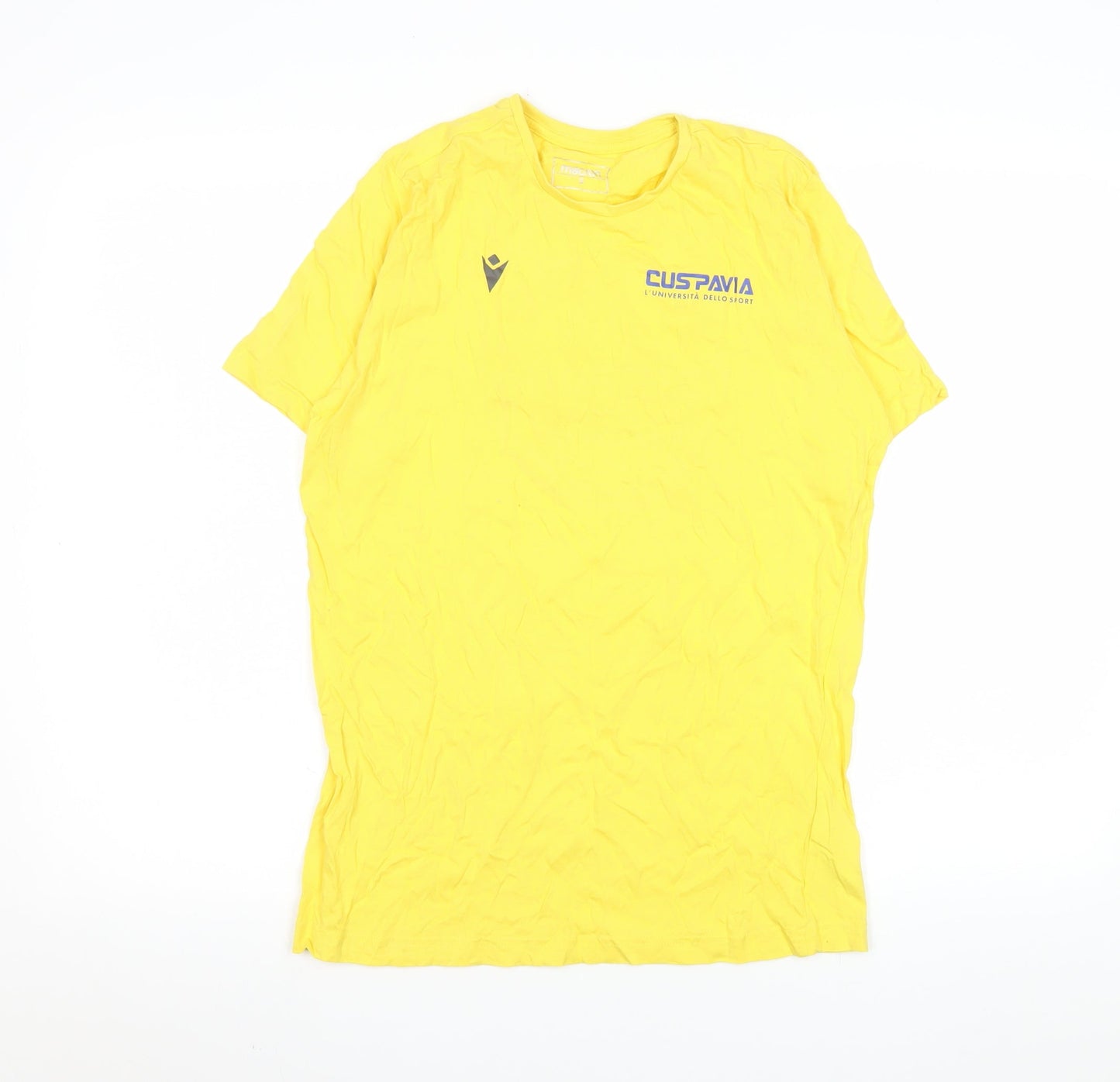 Mens UK Size S Macron Yellow  T-Shirt