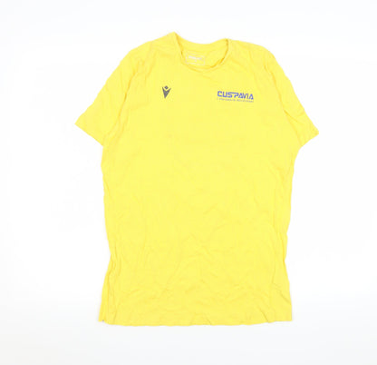 Mens UK Size S Macron Yellow  T-Shirt
