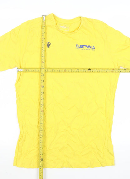 Mens UK Size S Macron Yellow  T-Shirt
