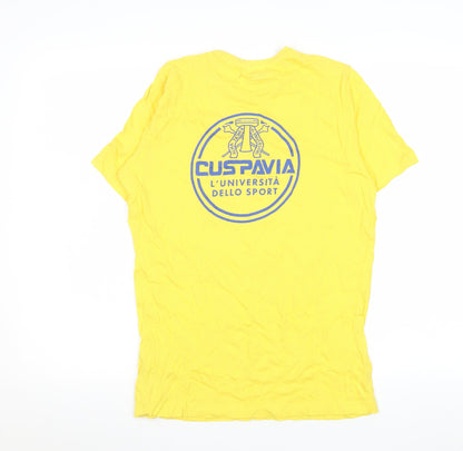 Mens UK Size S Macron Yellow  T-Shirt