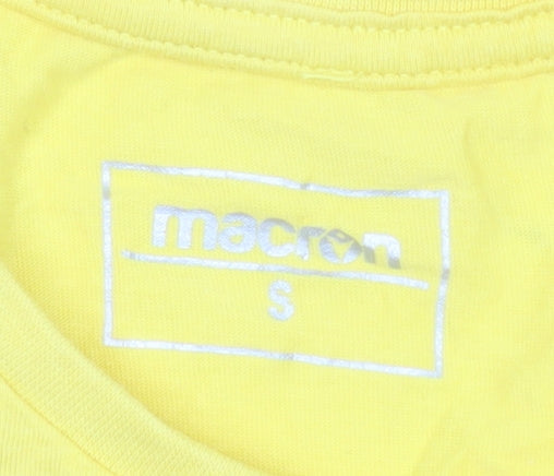 Mens UK Size S Macron Yellow  T-Shirt