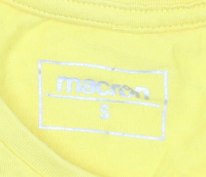 Mens UK Size S Macron Yellow  T-Shirt