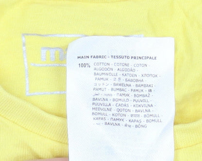 Mens UK Size S Macron Yellow  T-Shirt