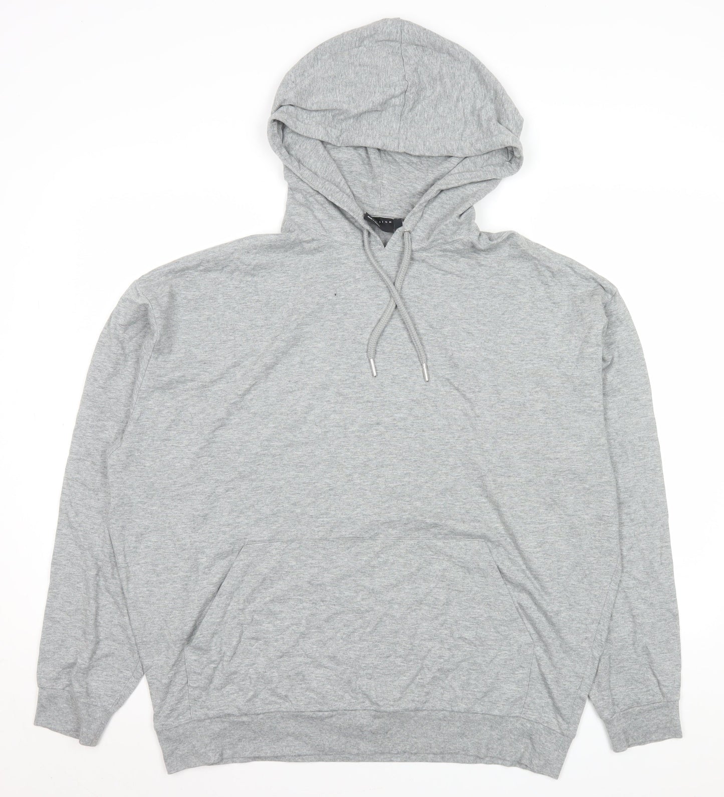 Mens UK Size L ASOS DESIGN Grey Pullover Hoodie