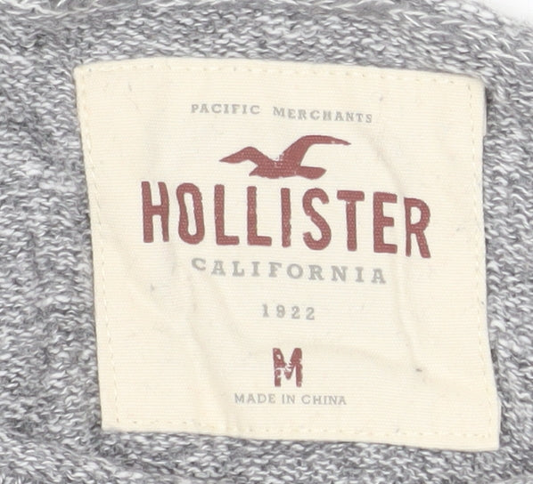 Mens UK Size M Hollister Grey Pullover Jumper