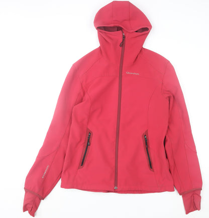 Womens UK Size 14 Quechua Red Soft Shell