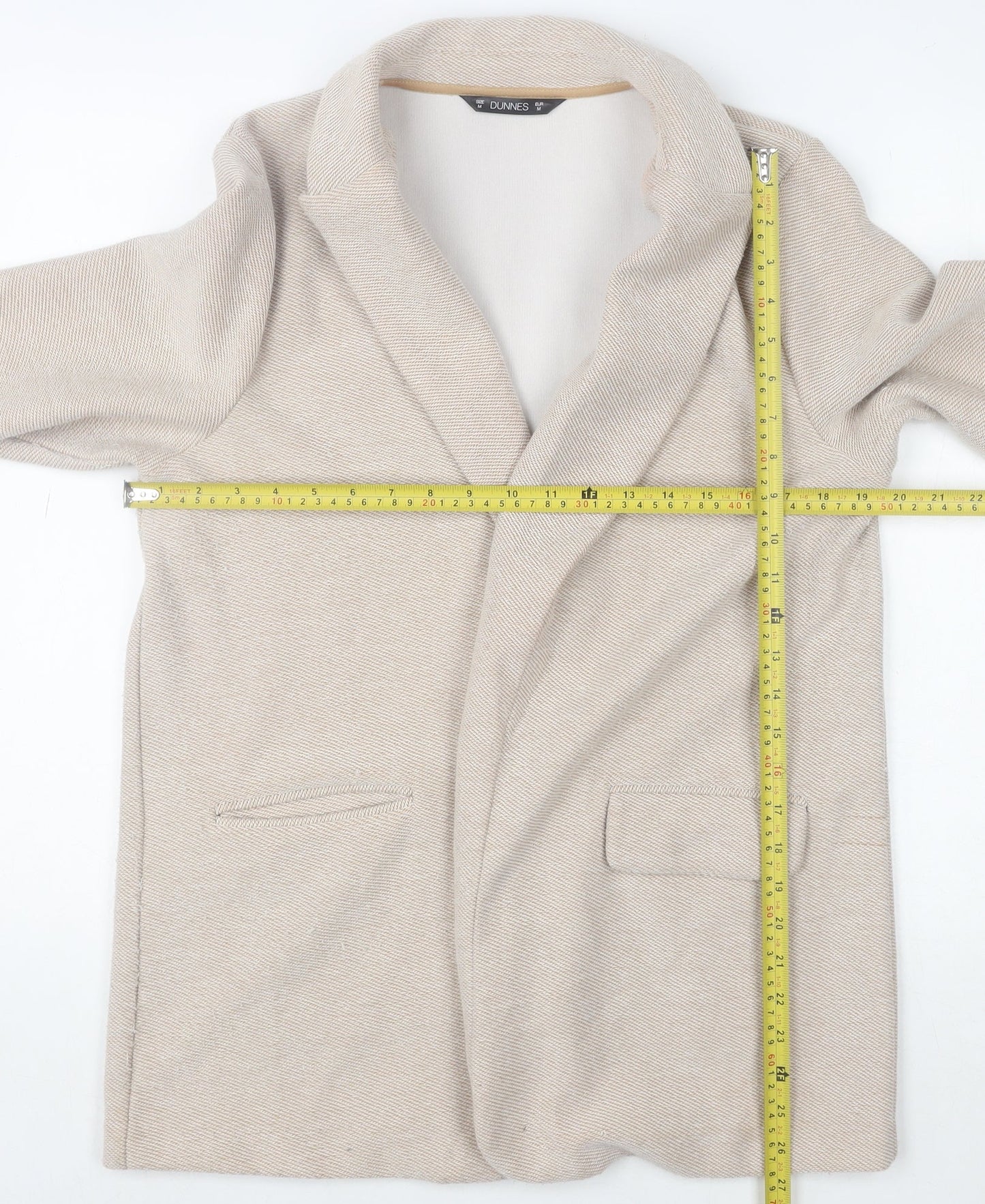 Womens UK Size 12 Dunnes Stores Beige Basic Jacket