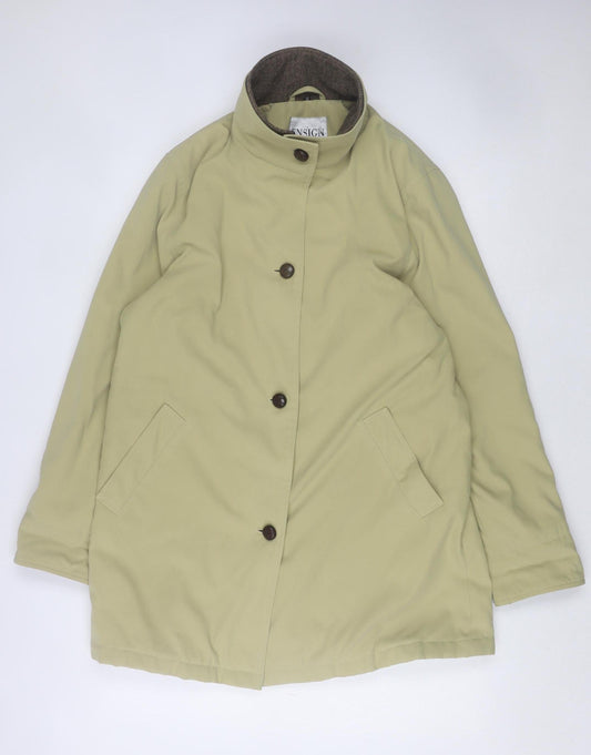 Womens UK Size 12 Ensign Collection Beige Rain Coat