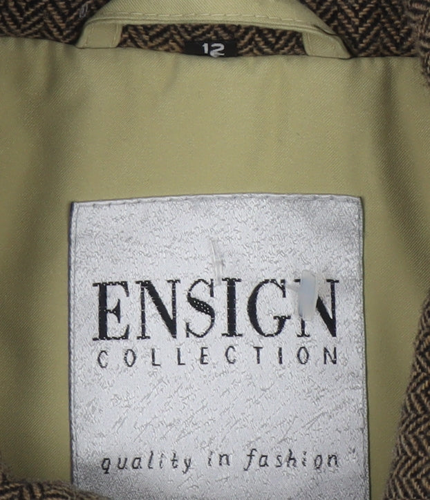 Womens UK Size 12 Ensign Collection Beige Rain Coat