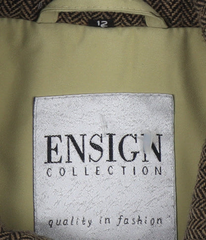 Womens UK Size 12 Ensign Collection Beige Rain Coat