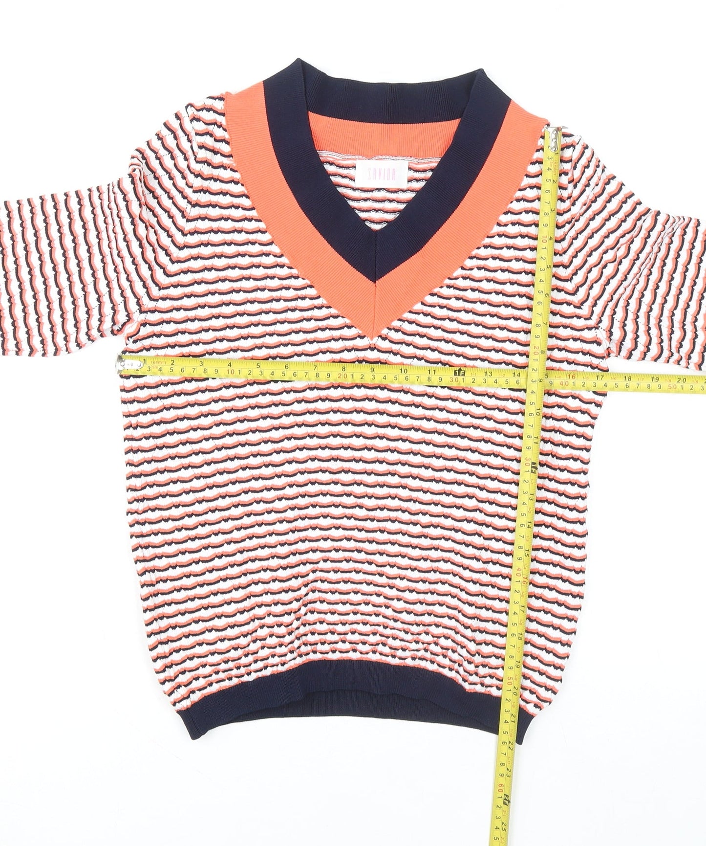 Womens UK Size 12 Savida Multicoloured Pullover Jumper