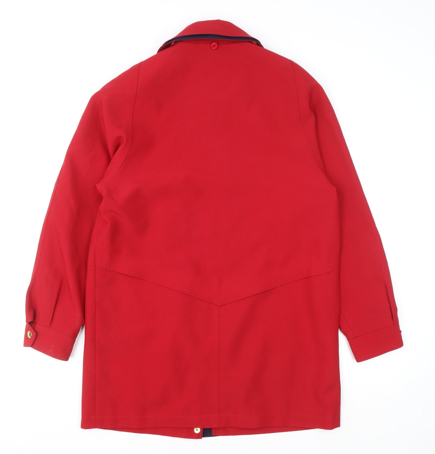 Womens UK Size 10 David Barry Red Rain Coat