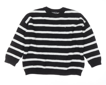 Womens UK Size S Stradivarius Black Pullover Jumper