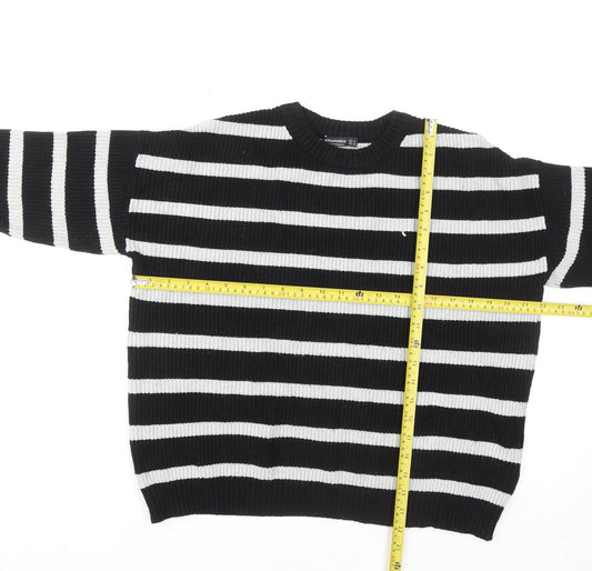 Womens UK Size S Stradivarius Black Pullover Jumper