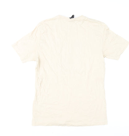 Mens UK Size XS H&M Beige  T-Shirt
