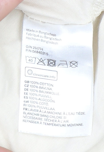 Mens UK Size XS H&M Beige  T-Shirt