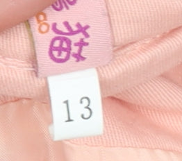 Qingdao WWCX Girls Pink Cotton Linen Belted Trench Coat Age 13 Years