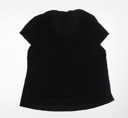 Womens UK Size 16 Marks and Spencer Black Basic Blouse