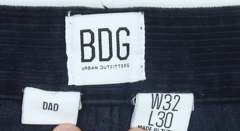 Womens UK Size 12 BDG Relaxed Fit Chino Blue Trousers